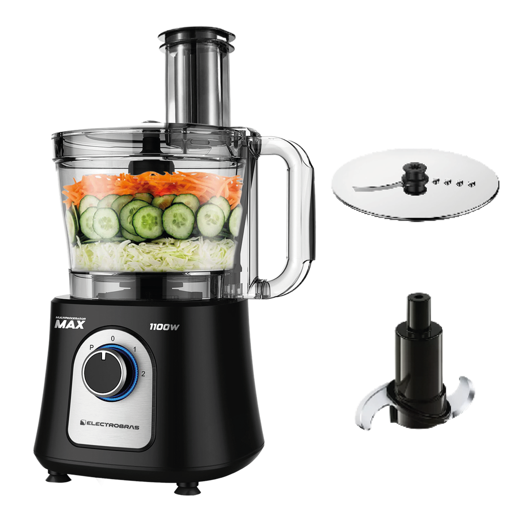 MULTIPROCESADOR  MAX 
1100W  GRAN CAPACIDAD 1.5L EBMP1100  ELECTROBRAS