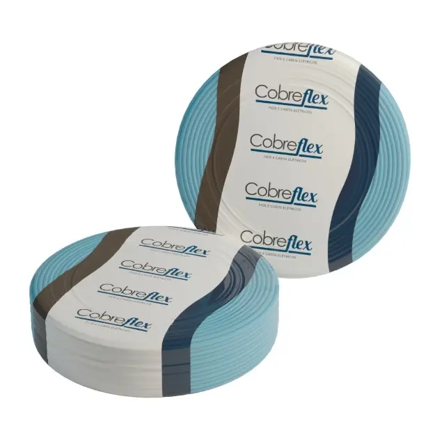 Cable Multifilar PVC 70º 450/750V 1x2 mm2 Azul x 100 mts -Cobreflex