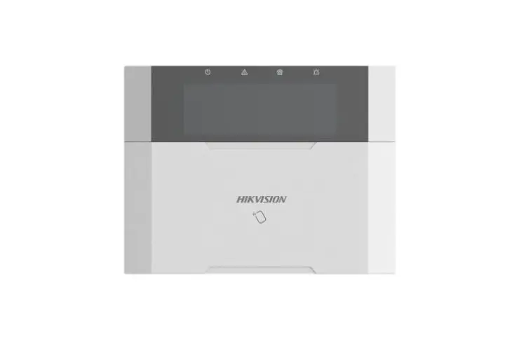 Teclado LCD con Cable para Panel de Alarma - DS-PK1-LRT-HWB Hikvision