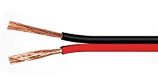 Cable cordón Bicolor Rojo/Negro 2x0.5mm x mts