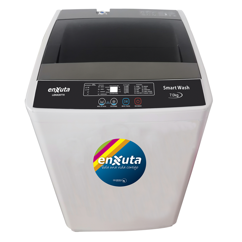 Lavarropa Automático Carga Superior 7 kg con Bomba - LENX20770 Enxuta