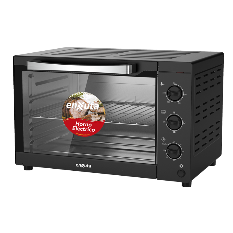 Horno Eléctrico 42 Litros con Spiedo Color Negro - HENX042N Enxuta