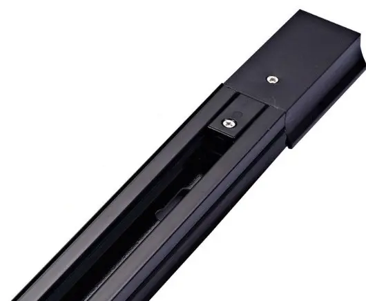 Riel Electrico De Aluminio 2 Circuitos 1 Metro Negro - Argo 