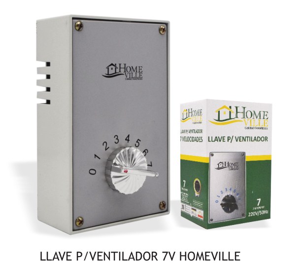 Llave P/Ventilador 7V Homeville