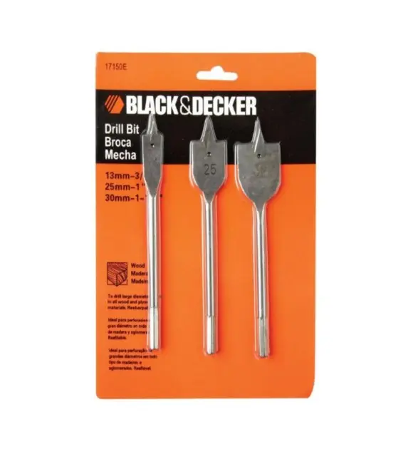 Set de Mecha Plana 17150 x 3pz - Black&Decker