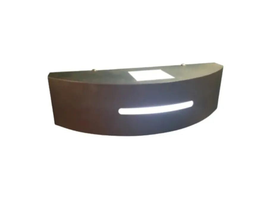 Artefacto Bidireccional Con Ranura c/ Acrílico Cristal p/ E27 Chico - Luxacril
