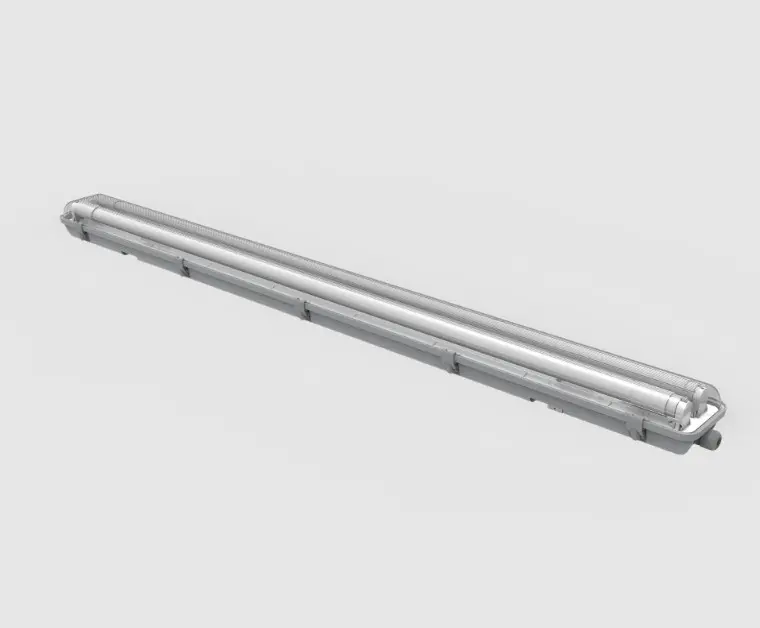 Artefacto Estanco Para 2 Tubos Led 18W con Cable - Megaman 