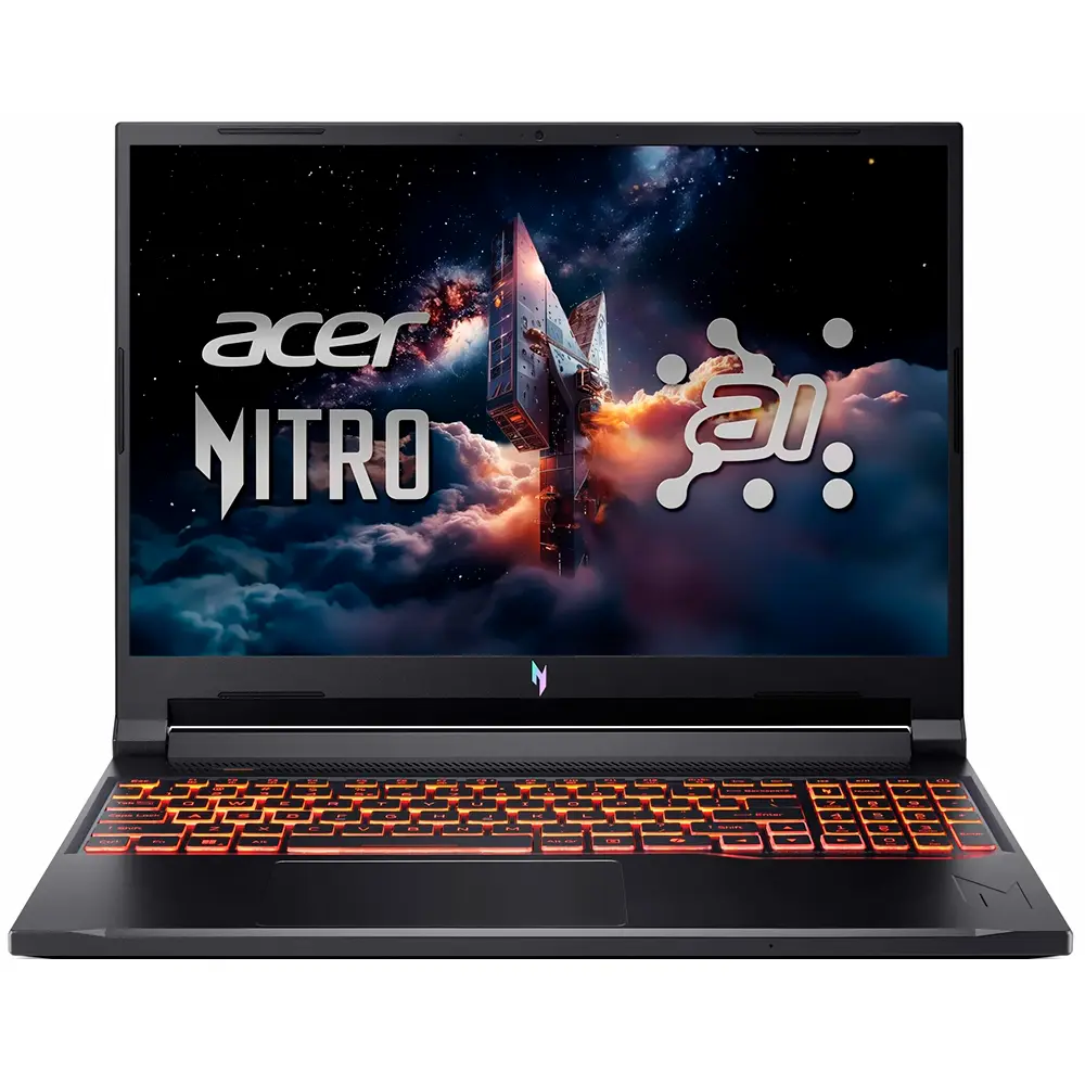 Notebook Gamer Nitro V 16 AI ANV16-42-R309 AMD Ryzen 5 240 Pantalla WUXGA 16" / 16GB de RAM / 512GB SSD / Win11Home / GeForce RTX5050 8GB - Shale Negro (Inglés) 