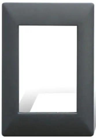 Conjunto Placa 4 Mod + Soporte Siglo 22 Gris - Cambre