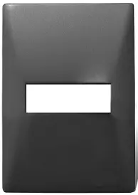 Conjunto Placa 1 Mod + Soporte Siglo 22 Gris - Cambre