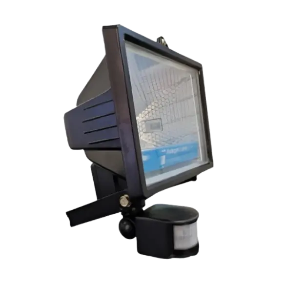 Proyector ADO IODO CUARZO 150W C/ SENSOR NEGRO