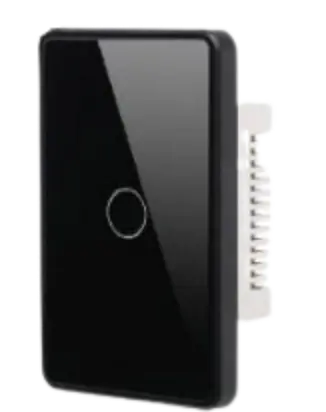 Interruptor de Pared Inteligente Cóncavo 1ch Wifi Negro 1523B - Similar  