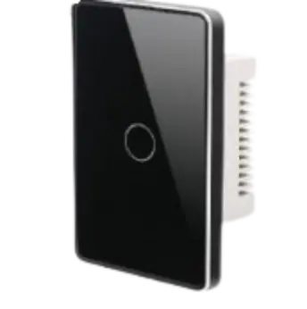 Interruptor de Pared Inteligente Cóncavo 1ch Wifi Negro 2523B - Similar   
