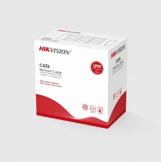 Cable UTP 4 pares Cat 6E Exterior negro 23AWG - Hikvision 