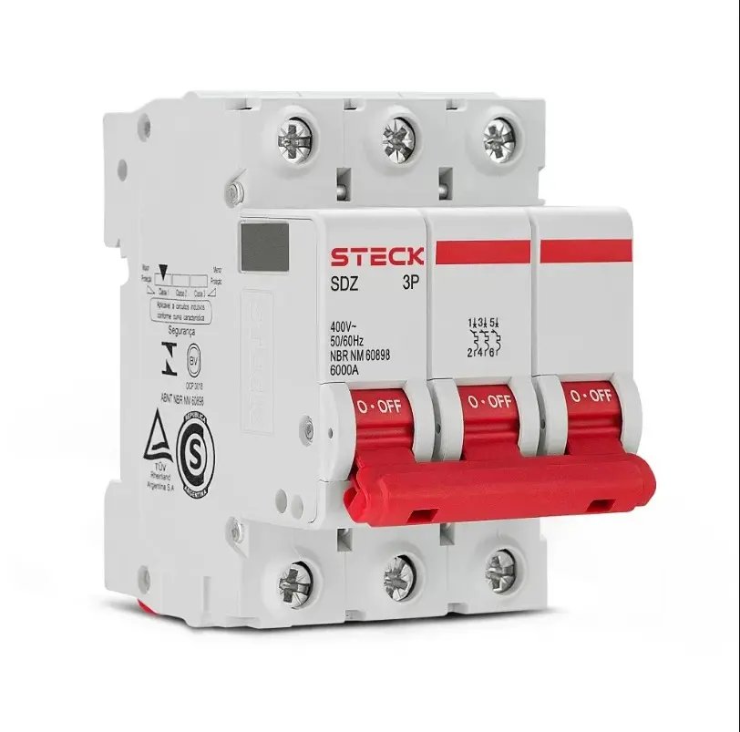 Disyuntor Term. Mag. SDZ 3P 63A 6KA C - Steck