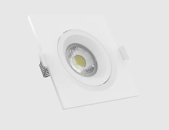 Spot Led De 4W Cuadrado de Embutir Luz Cálida COB - Argo