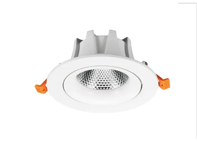 Spot Led Circular Embutir Móvil 5W 375Lm Luz Cálida Ø9Cm BL COB Dimerizable - Argo 