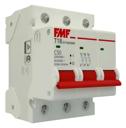 Disyuntor Term. Mag. DIN C 3P 25A 6KA - FMF