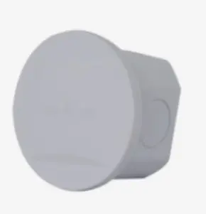 Caja de Paso PVC 80x50mm redonda con Goma Blanco - Argo Electric