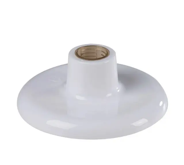 Portalampara Disco De Plastico con Socket de Porcelana Blanco - Tramontina 