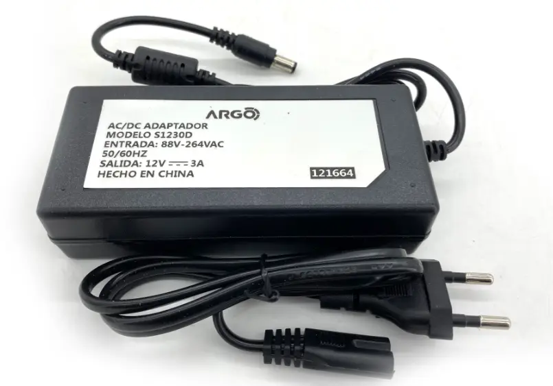 Fuente Plástica 12Vdc / 60W / 5A - Argo Net