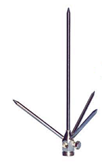 Pararrayos 4 Puntas Franklin - Laton Niquelado