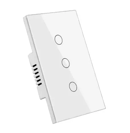 Interruptor de Luz Inteligente Touch 3 Botón Zigbee PST-DS-1211ZC-3