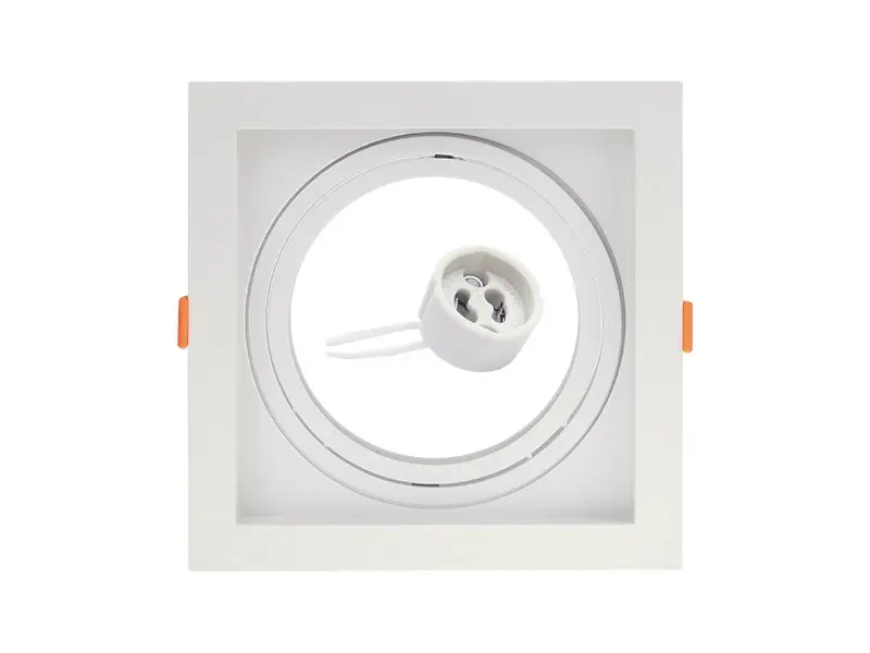 Spot para Embutir Cuadrado 20W para AR111 GU10 170x170mm Blanco - Taschibra
