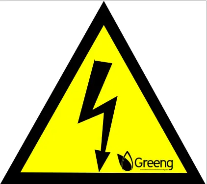 Cartel "RIESGO ELECTRICO" (30x20) 