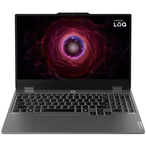 Notebook Gamer Lenovo LOQ 15IRX10 Intel Core i5 13450HX Pantalla WUXGA 15.6'' / 12GB de RAM / 512GB SSD / Win11Home / GeForce RTX5050 8GB - Luna Gris (83JE0013US) (Inglés)