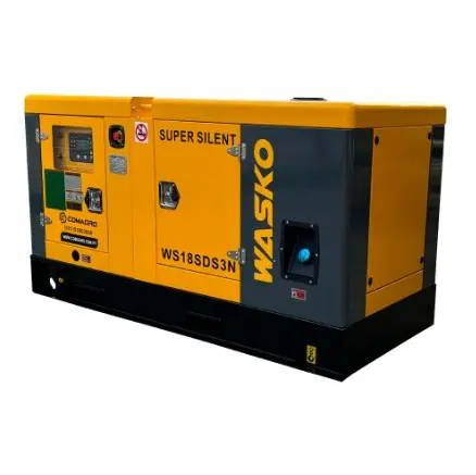 Generador Eléctrico Cabinado 18kva 400V con ATS  - Wasko