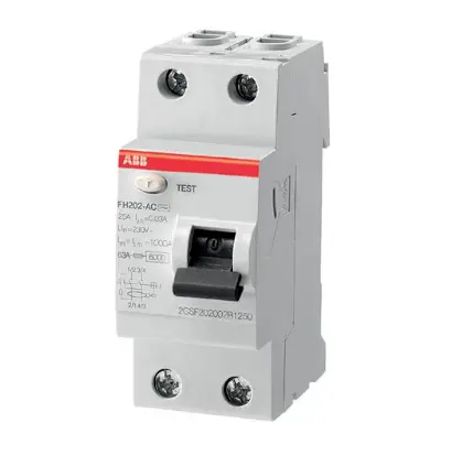 Disyuntor Diferencial 2X040A 30mA FH202-ABB