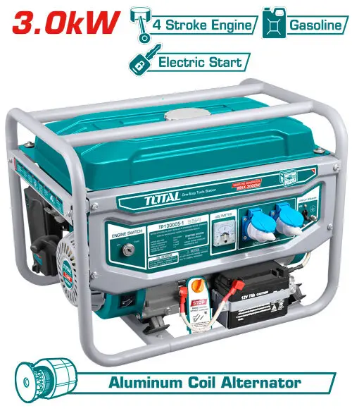 Generador a Gasolina 3.0kW (Arranque Eléctrico) - TOTAL