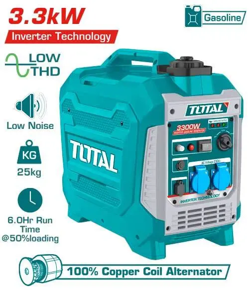 Generador a Gasolina Inversor 3.2kW - TOTAL