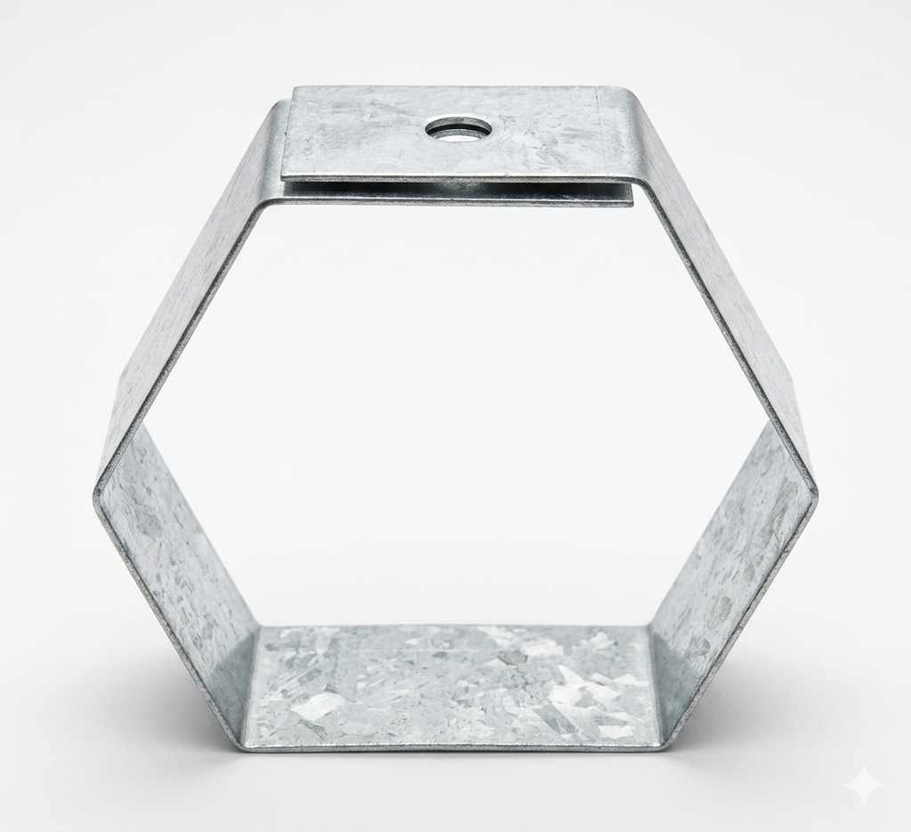 Portacable Soporte Triangular Cerrado p/ 100 mm