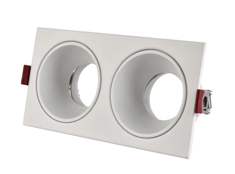 Spot Dicro de Embutir Fijo Antidesl 2L Cuad GU10 Blanco Esme – ZAGA