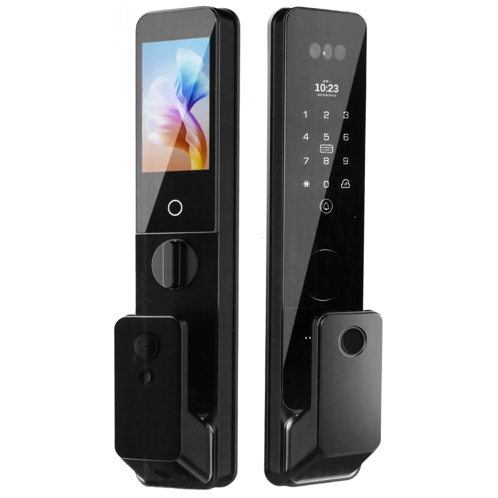 Cerradura Inteligente Digital Satellite SL-86M Smart Door Lock Face - Negro