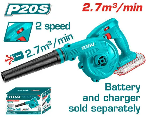 Soplador a Batería 20V (2.7m3/min) 2 Vel. Ajust. - Sin Bat - TABLI20018 - TOTAL