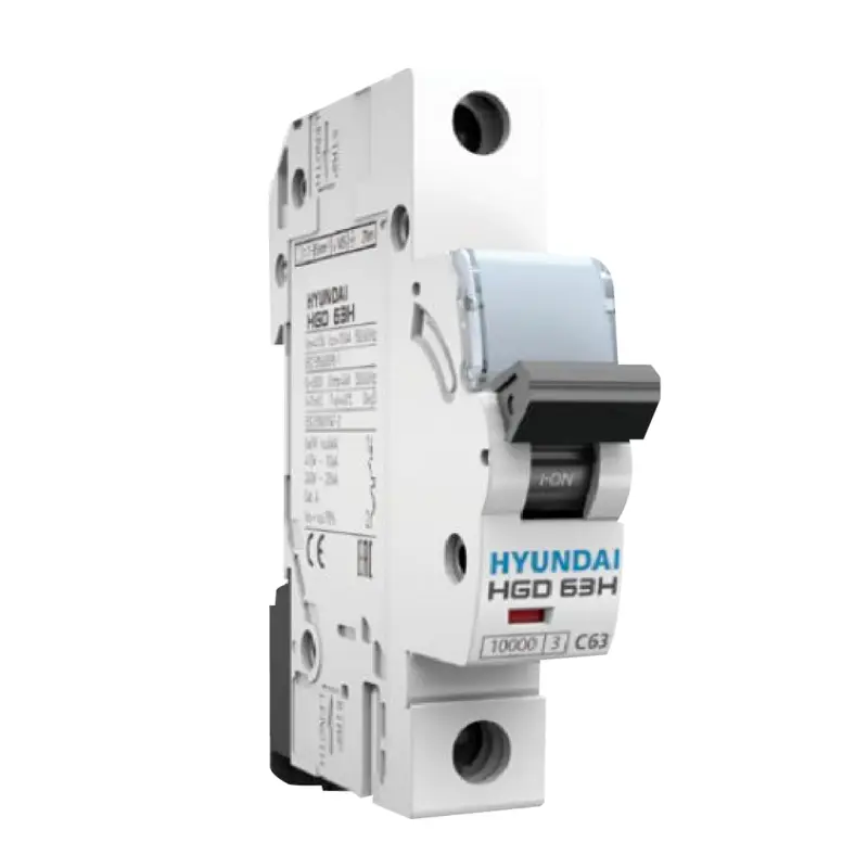 Disyuntor Termomagnético Riel Din 1X025A 6kA Nueva Línea HGD63-N-HYUNDAI