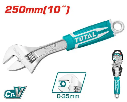 Llave Ajustable 250mm - CRV - TOTAL