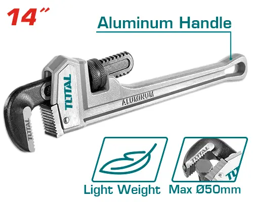 Llave para Caño de Aluminio 350mm - TOTAL