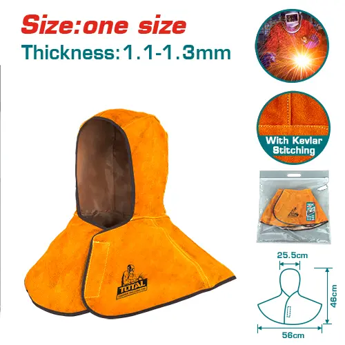 GORRA DE CUERO PARA SOLDAR - TOTAL