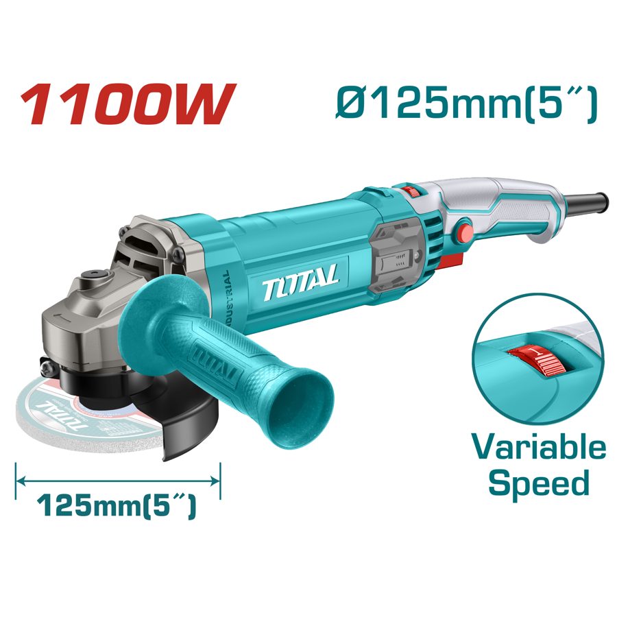 Amoladora 1100W 125MM (vel. Variable) - TG110125565 - Total