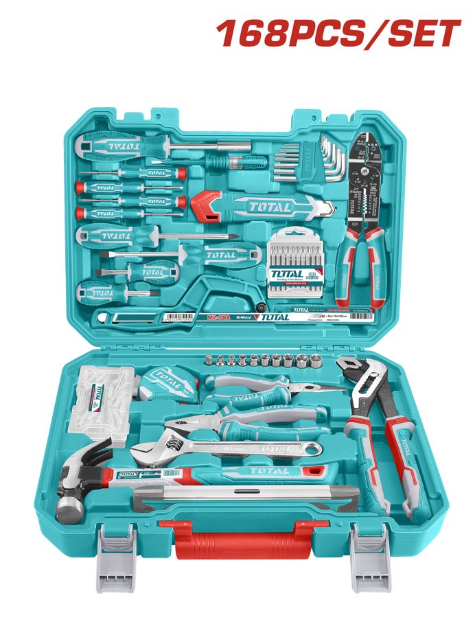 Juego de Herramientas Manuales (168 Pzs) - THKTHP21686 - Total