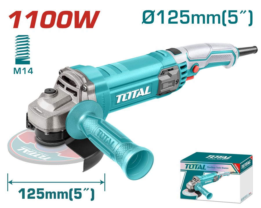 Amoladora 1100W 125MM (int. Gatillo) - TG11012556 - Total
