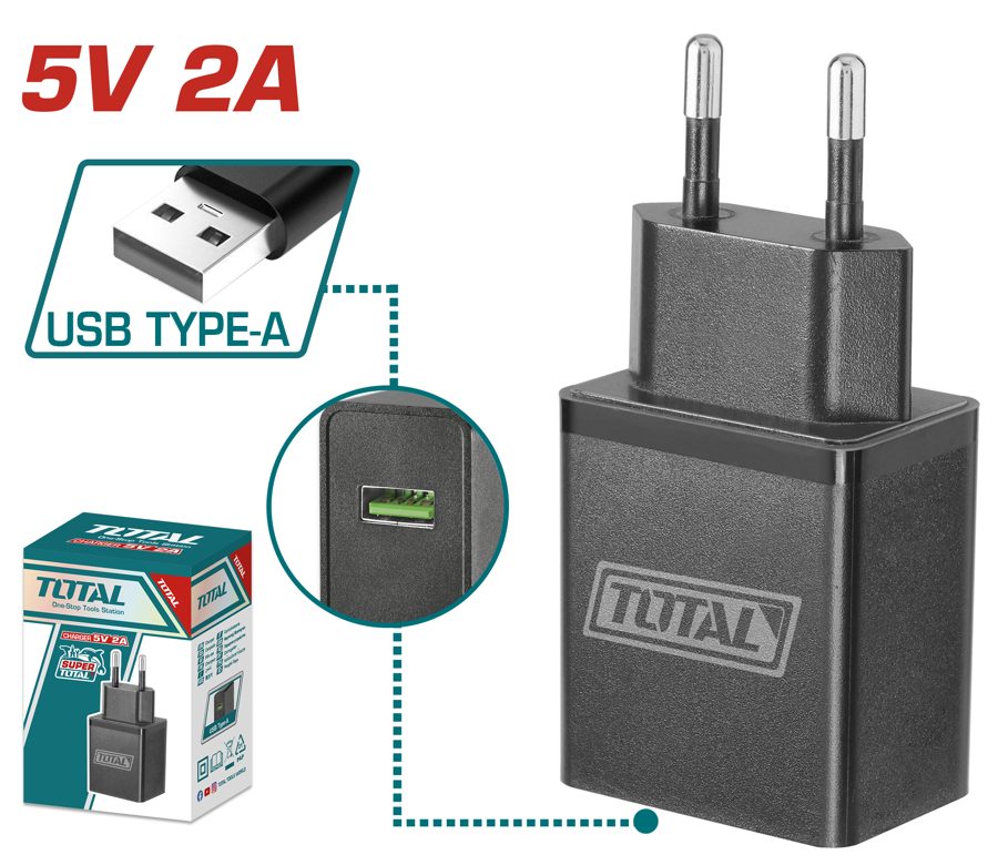 Cargador 5V2A (para Herramientas Tipo C) - Total