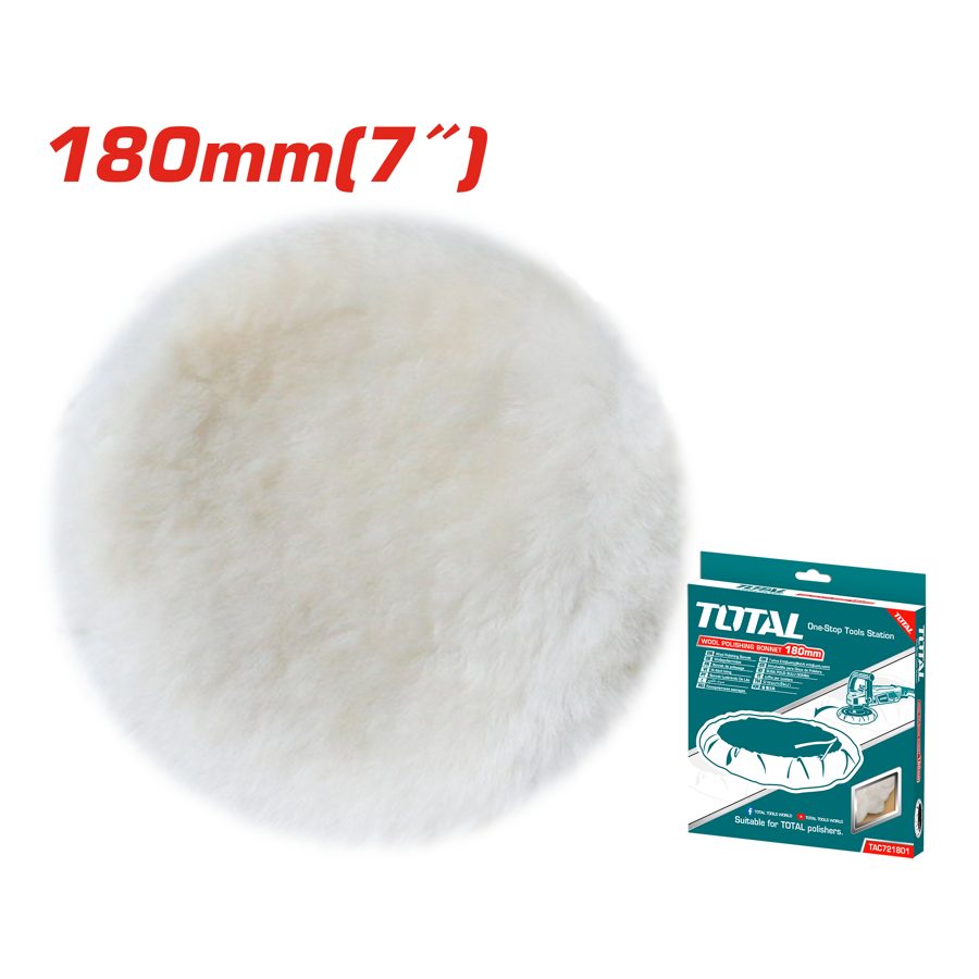 Boina Felpa para Pulidora 180MM - Total