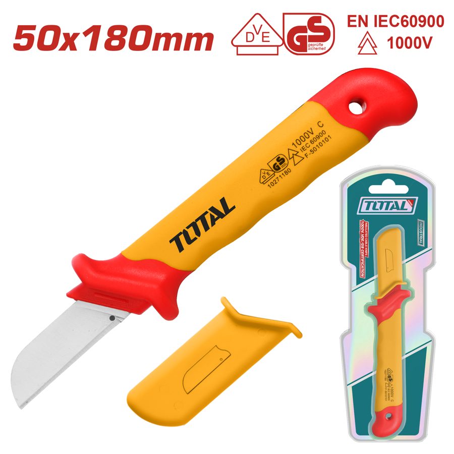 Cuchillo Pelacables Aislado 1000V 50X180MM - Total