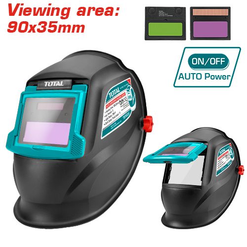 Máscara de Soldar C/ Auto Oscurecimiento (visual 90X35MM) - Total