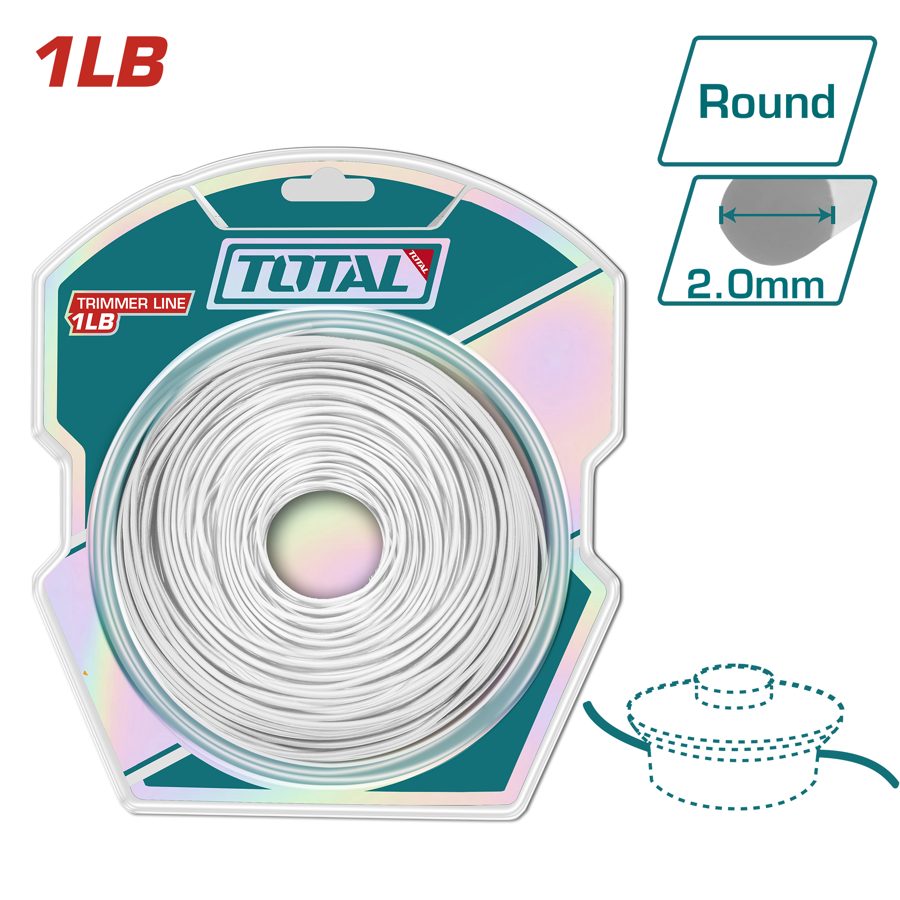 Hilo Trimmer para Desmalezadora 2MMX1LB - Total